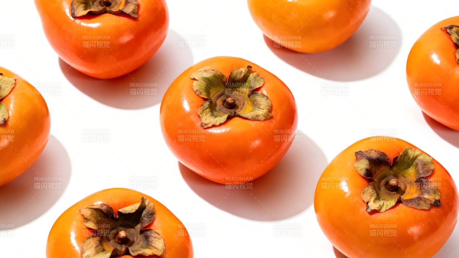 柿子鲜橙诱人图片