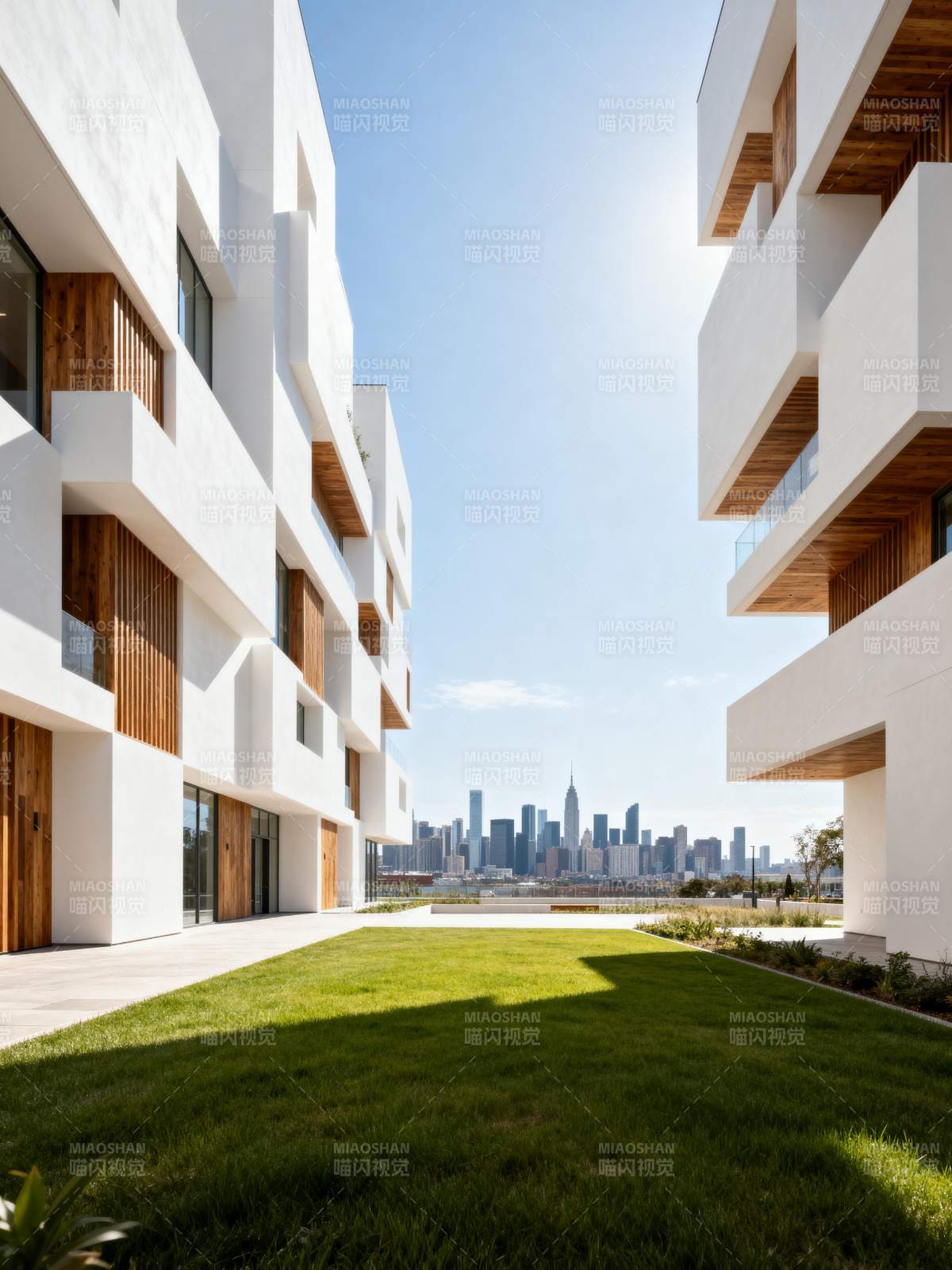 现代建筑与城市天际线图片