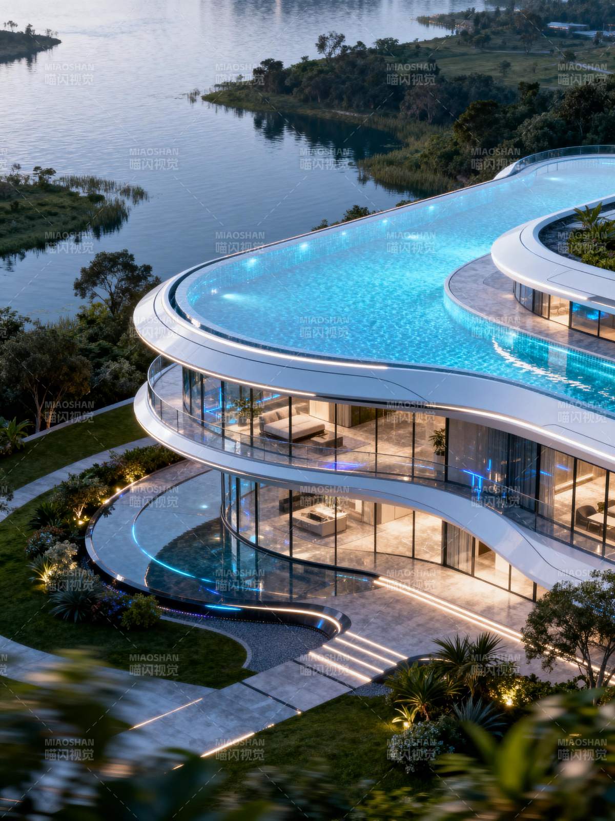 湖畔未来豪宅图片
