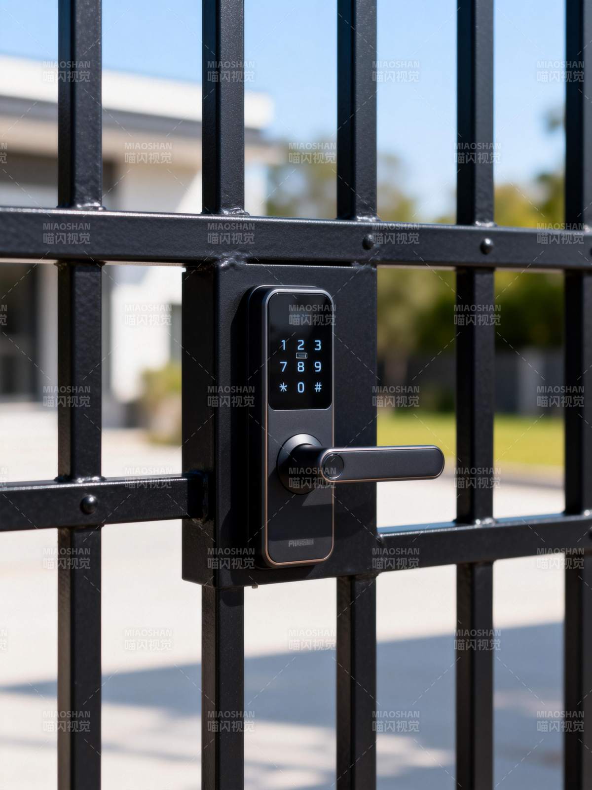 智能门锁守护安全图片