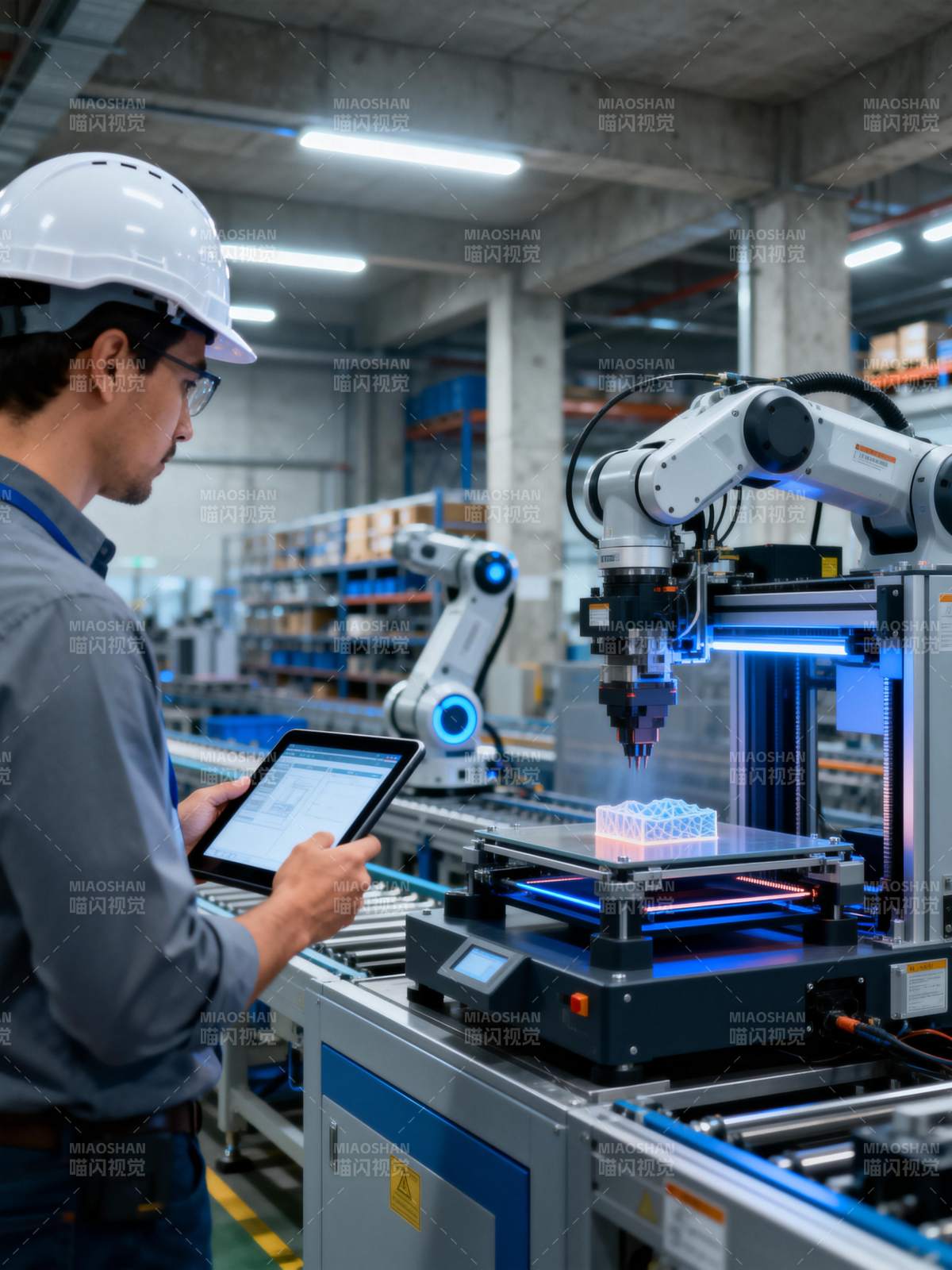 智能工厂操作员图片