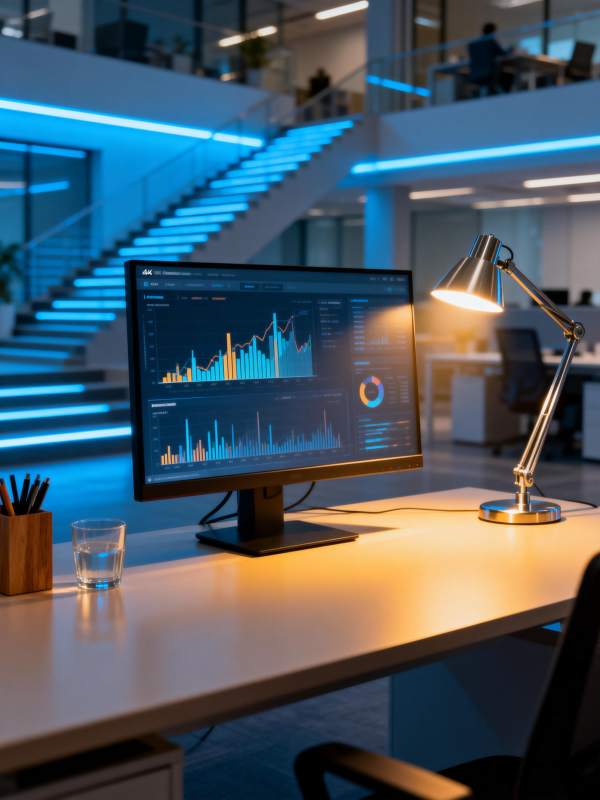 现代办公数据视界图片