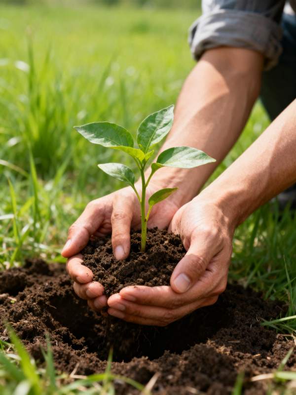 种下希望之苗图片