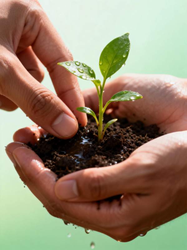 双手托起新生命图片