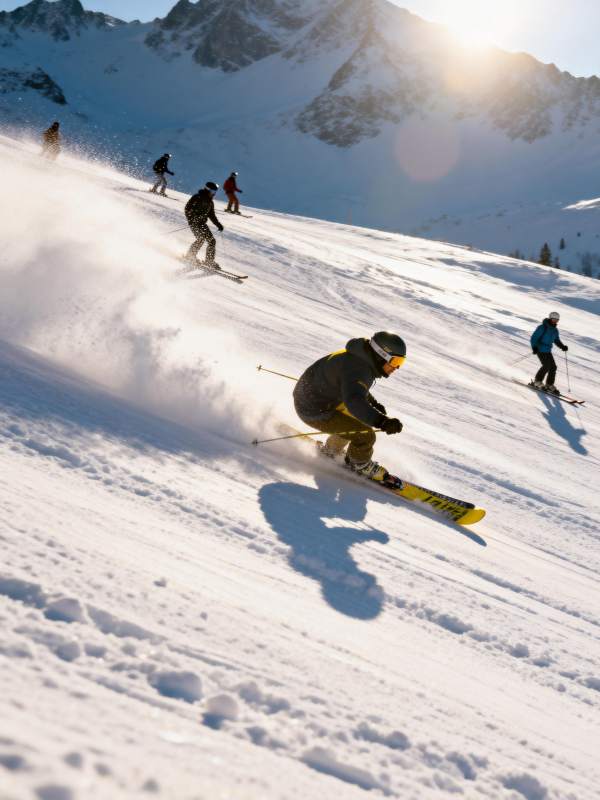 雪山滑雪 畅享冬日图片