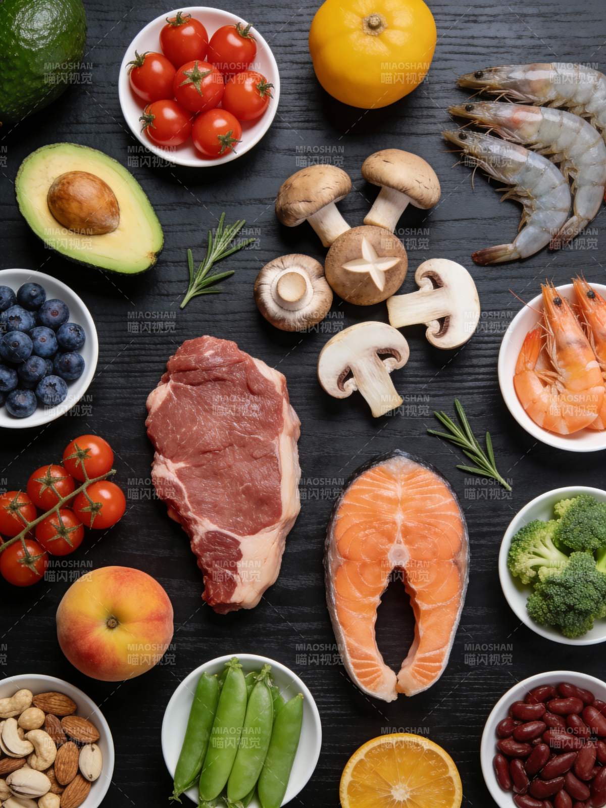 健康食材拼盘图片