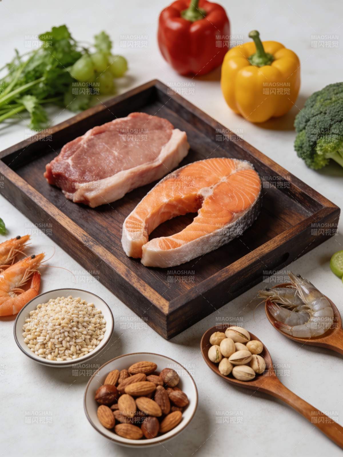 健康食材拼盘图片
