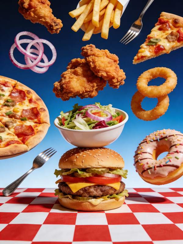 美食飞舞 味蕾盛宴图片