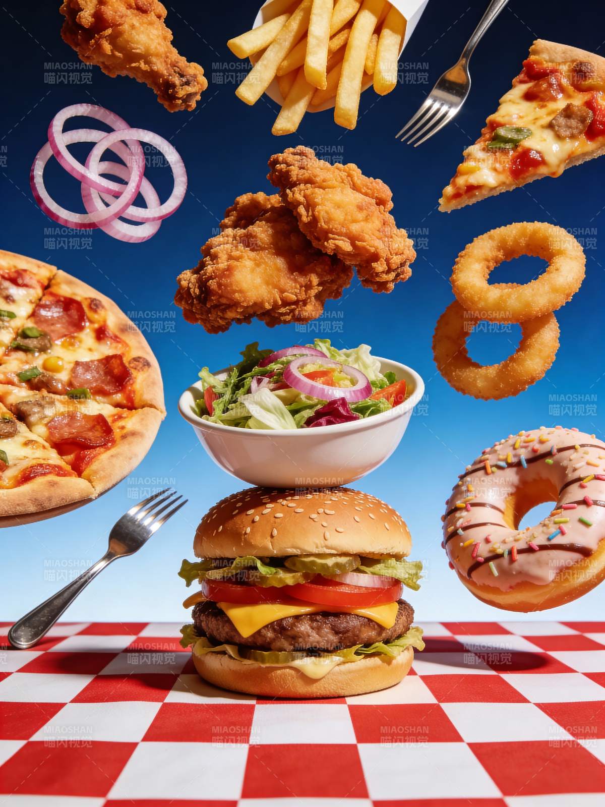 美食飞舞 味蕾盛宴图片