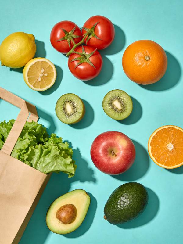 新鲜果蔬拼盘图片