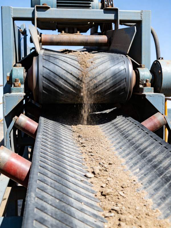 砂石筛分作业现场图片