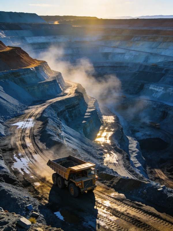 矿山巨兽作业中图片