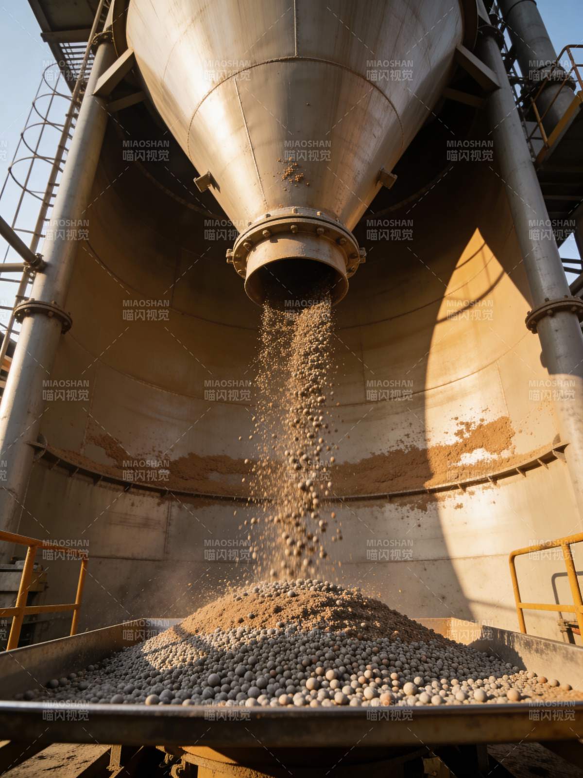 工业颗粒输送现场图片