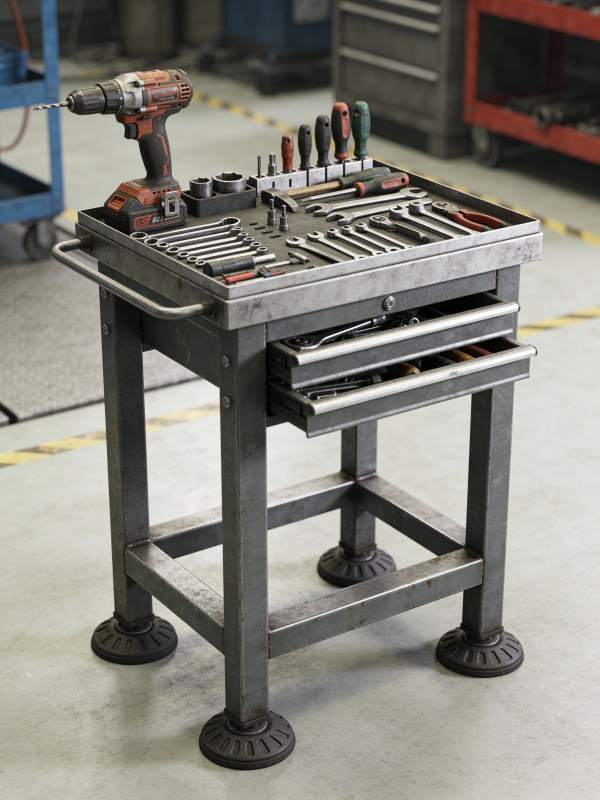 工具车上的工具图片