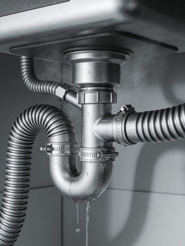 水滴从管道滴落图片