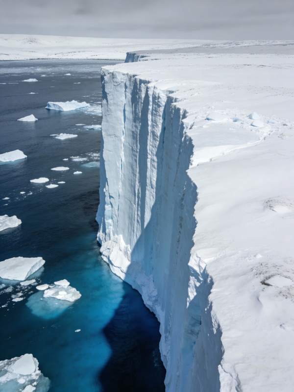 冰崖耸立 碧海映雪图片