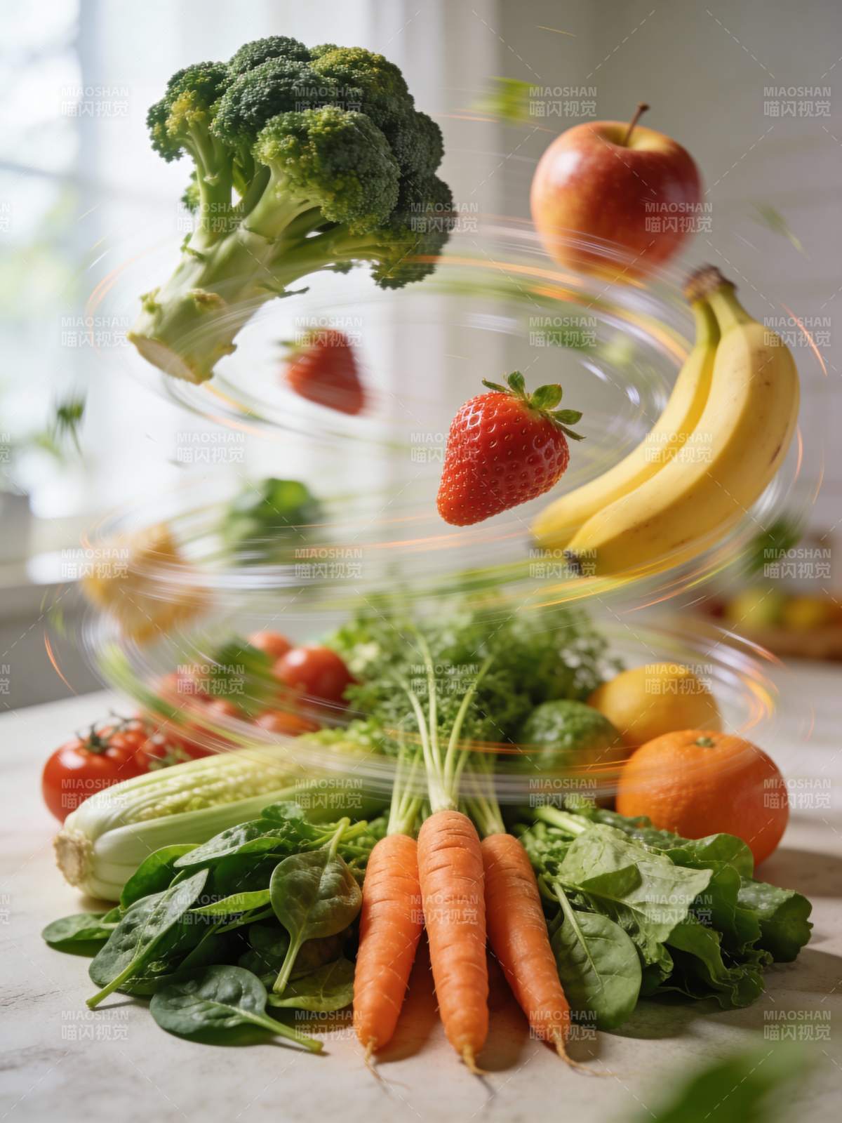 果蔬跃动 健康美味图片