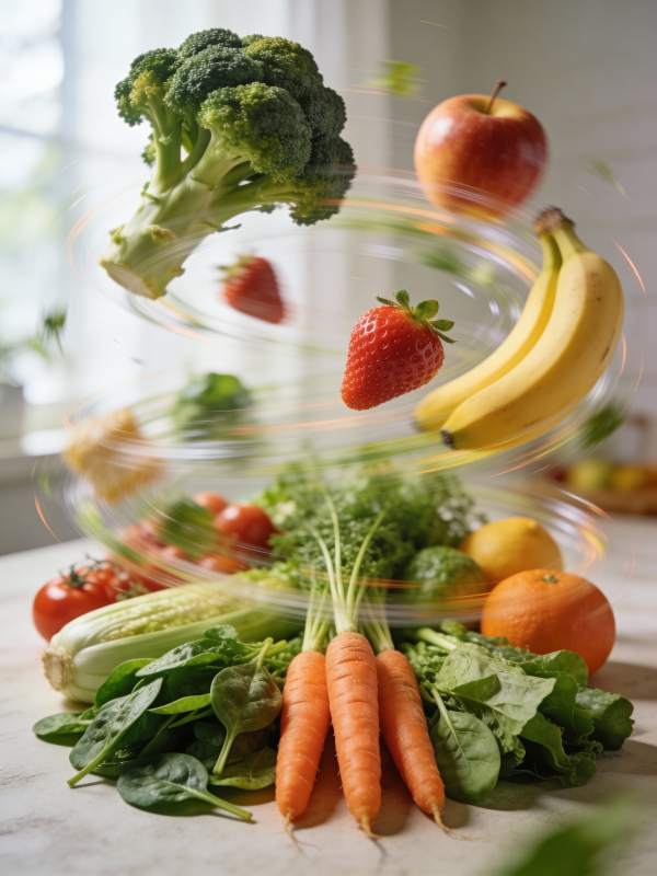 果蔬跃动 健康美味图片