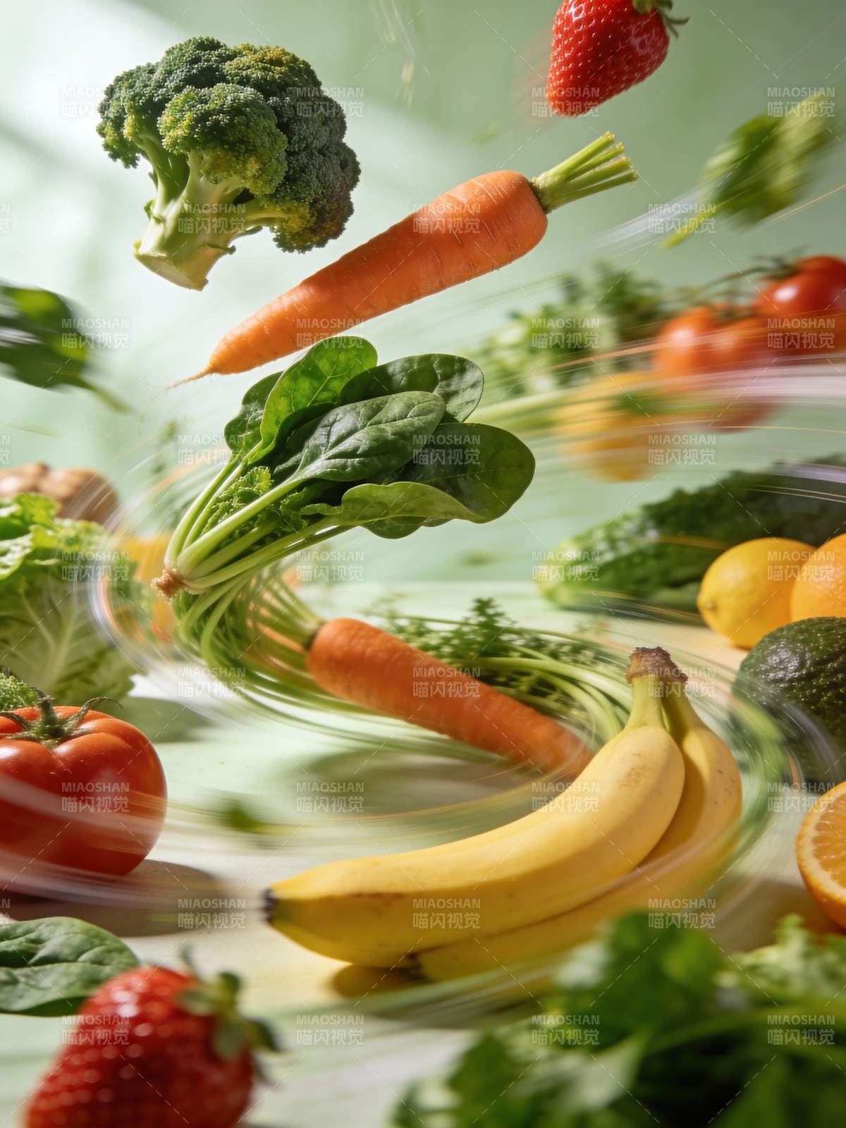 蔬果飞舞 健康美味图片