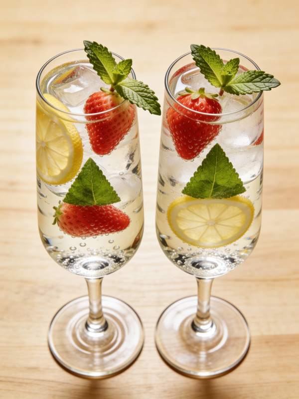 草莓柠檬薄荷饮图片