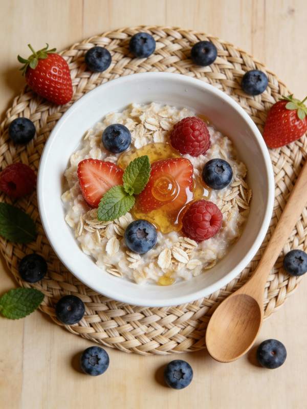 燕麦水果早餐碗图片