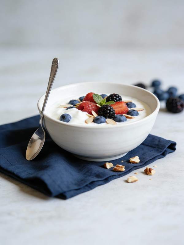 酸奶水果碗图片