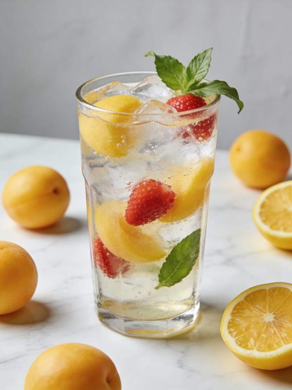 清新水果冰饮图片