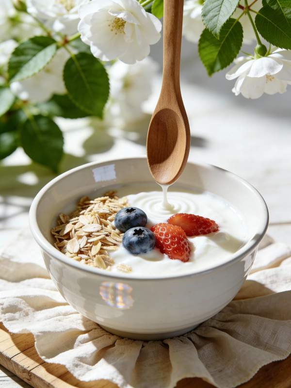 酸奶水果燕麦碗图片
