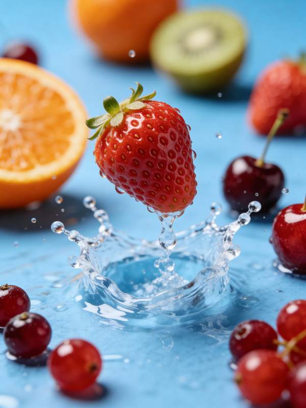 水果水花飞溅图片