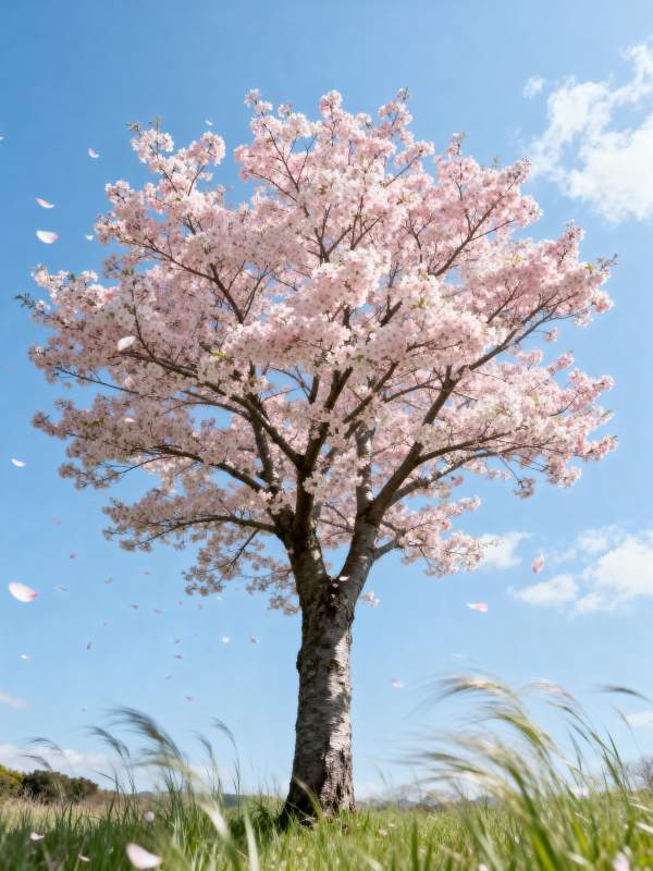 樱花树下春意浓图片