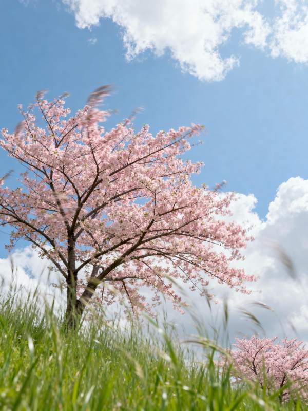 樱花绽放春日景图片