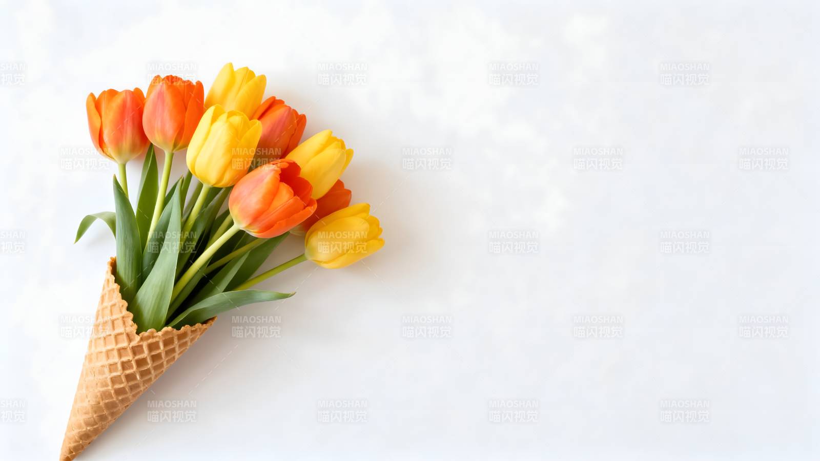 花束冰激凌锥图片