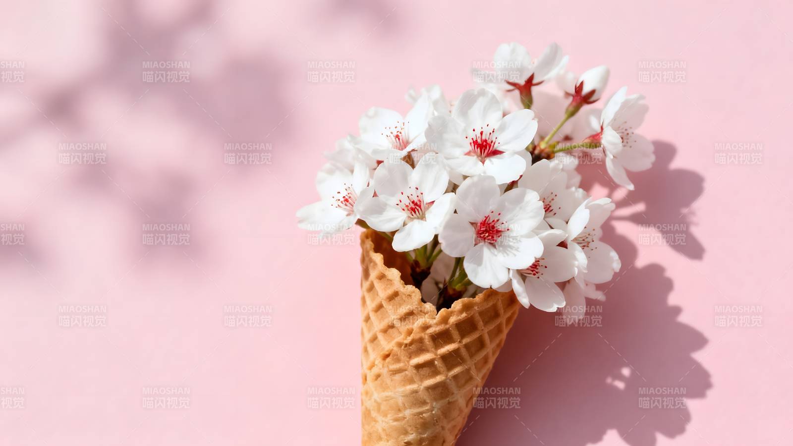 樱花冰激凌图片