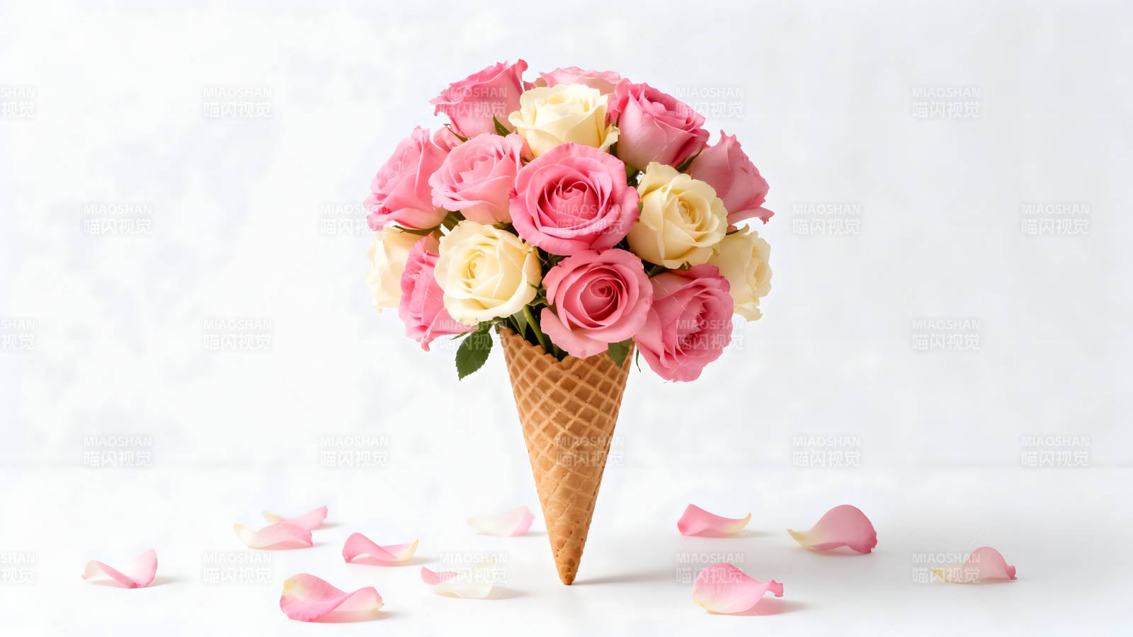 玫瑰花冰淇淋图片