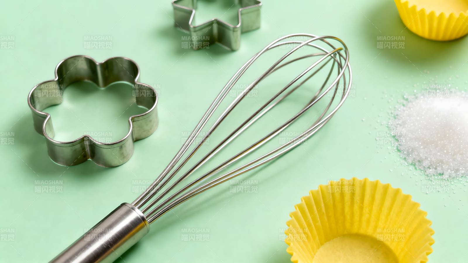 烘焙工具特写图片