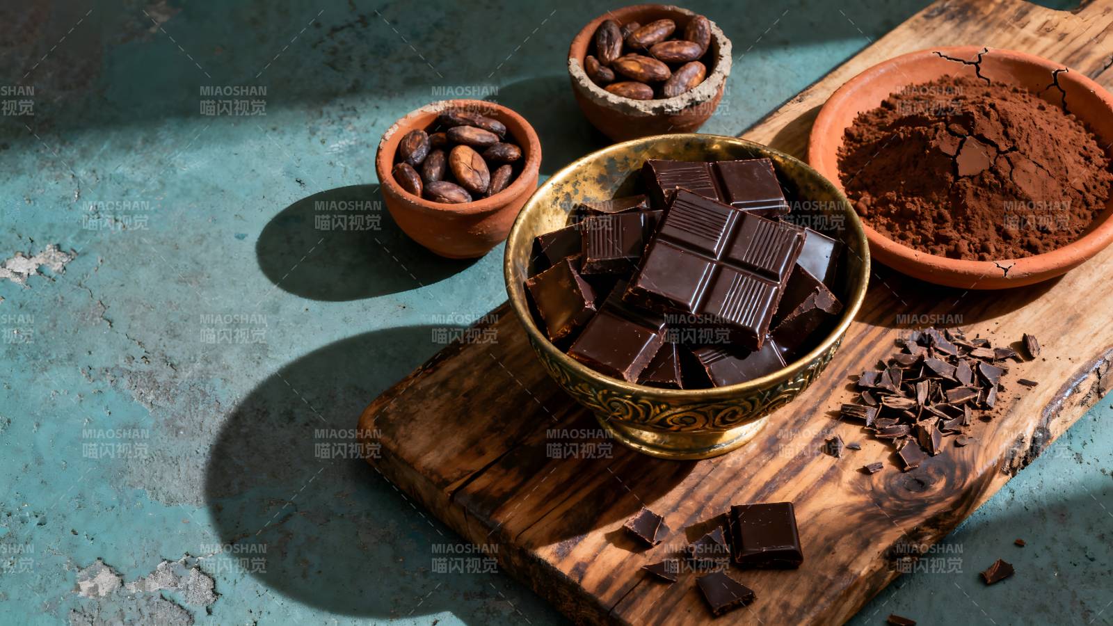 巧克力与可可原料图片