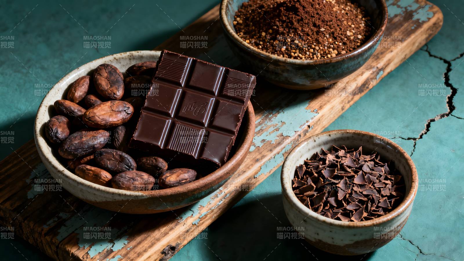 巧克力与可可原料图片