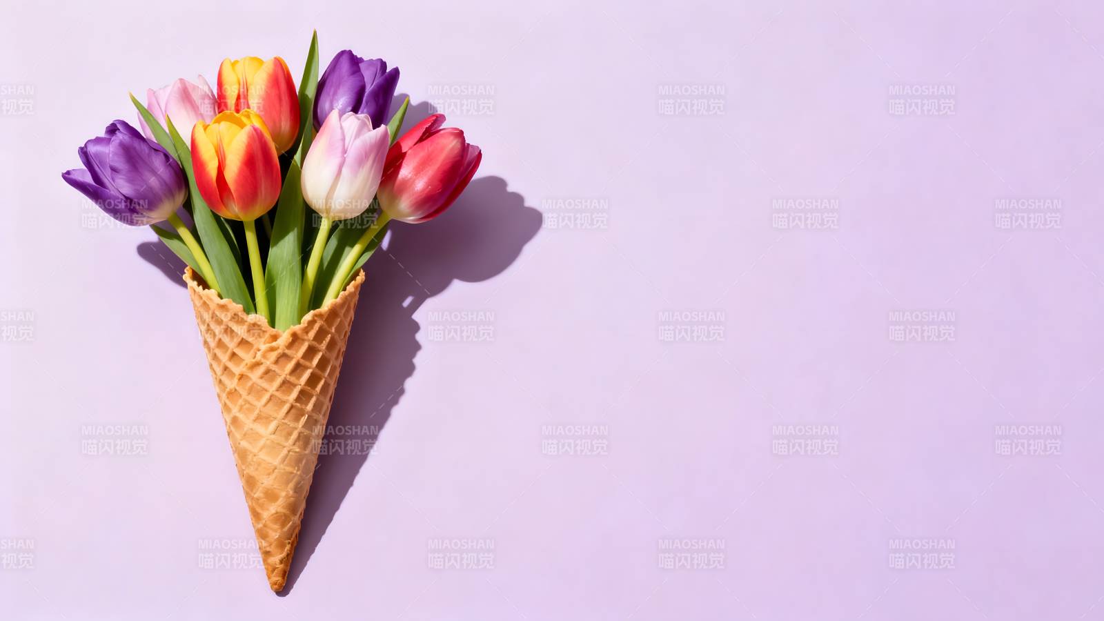 花束冰淇淋图片