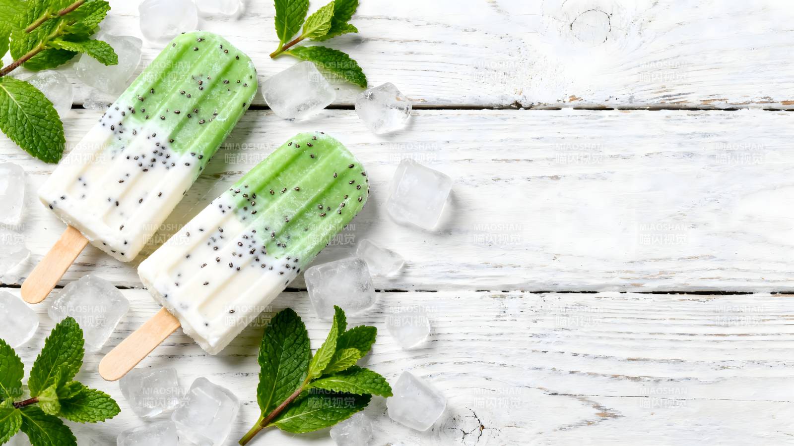 薄荷冰棍清凉一夏图片