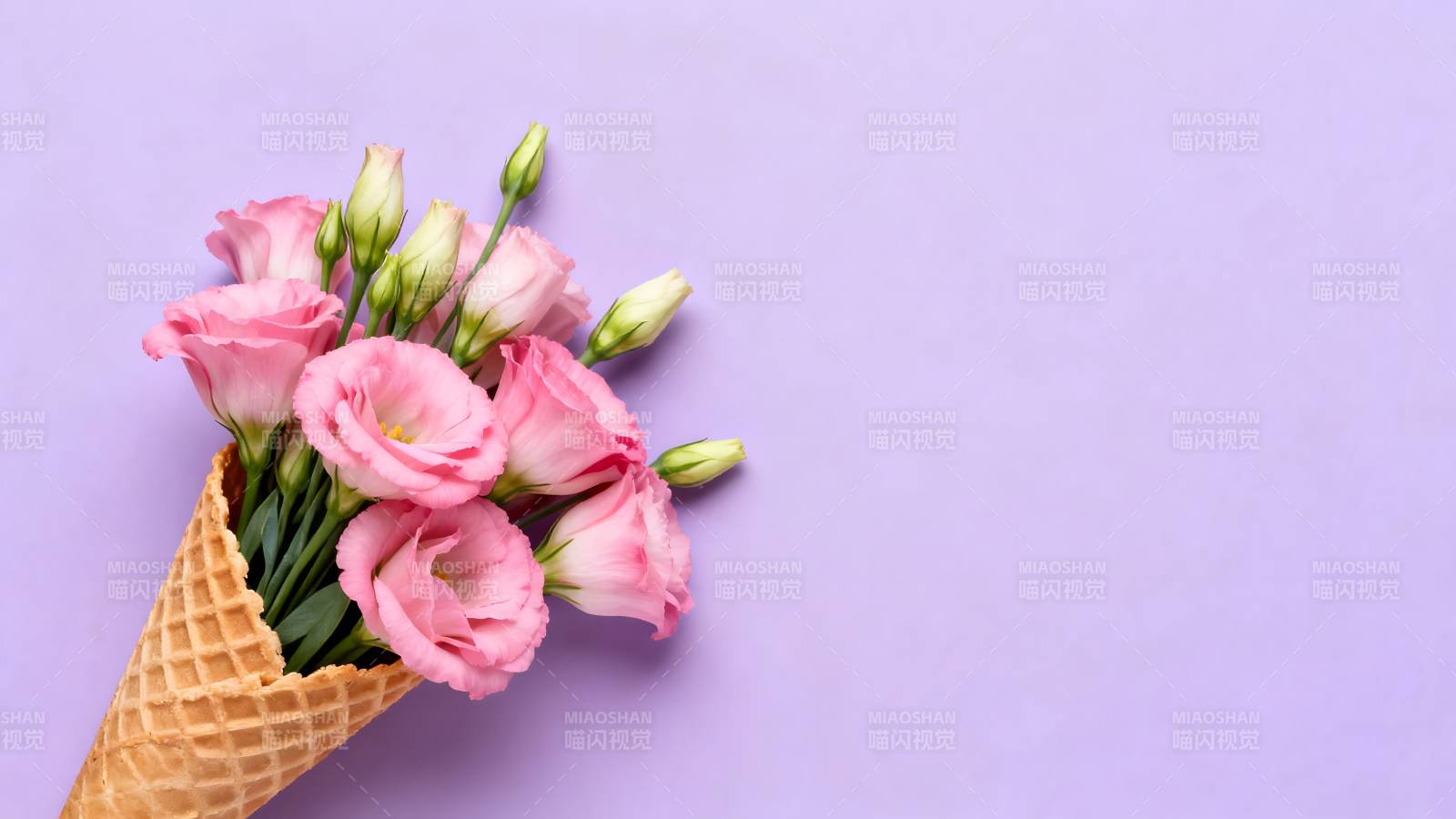 花束冰淇淋图片