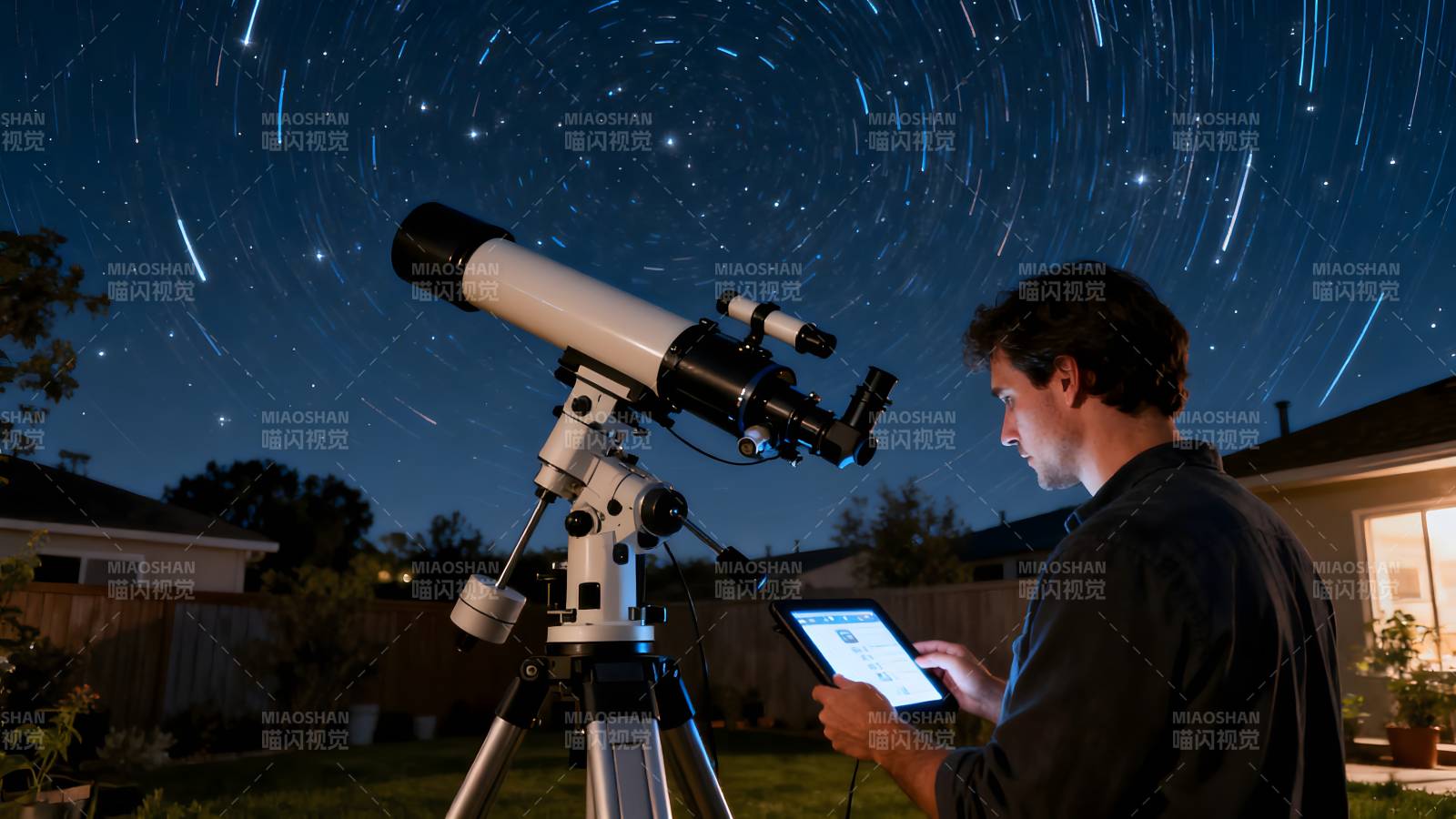 夜观星象 科技相伴图片