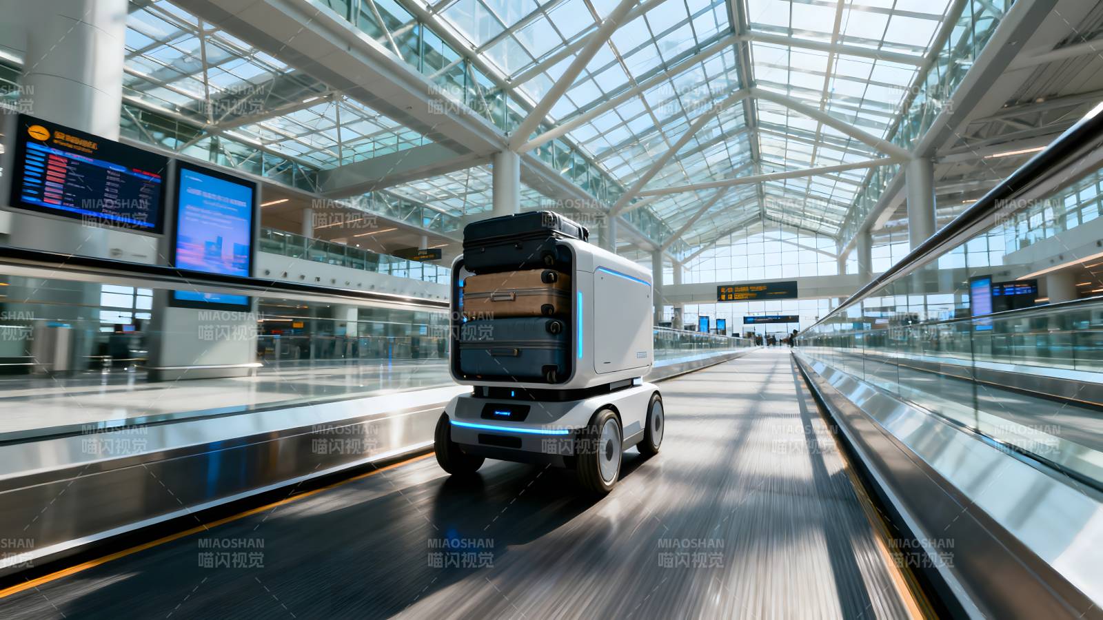 机场智能运输车图片