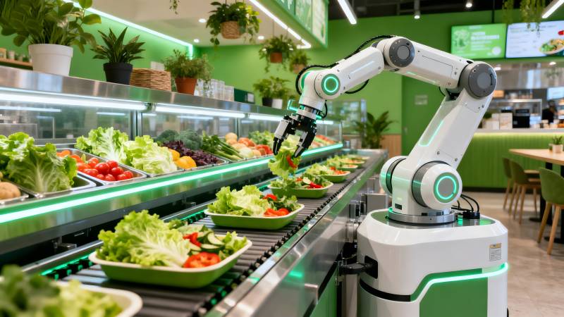 智能机器人选菜图片