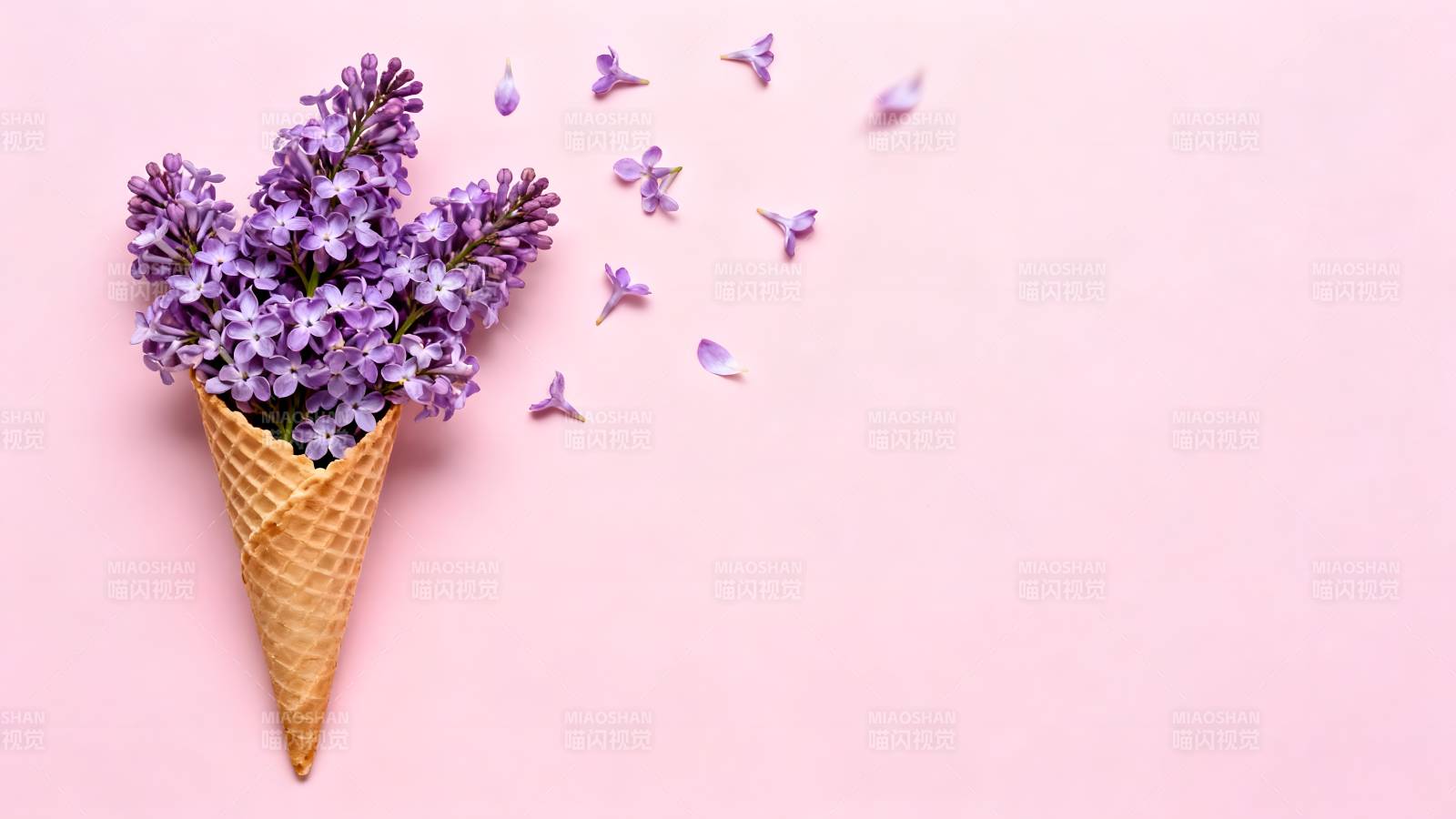 紫花冰激凌锥图片