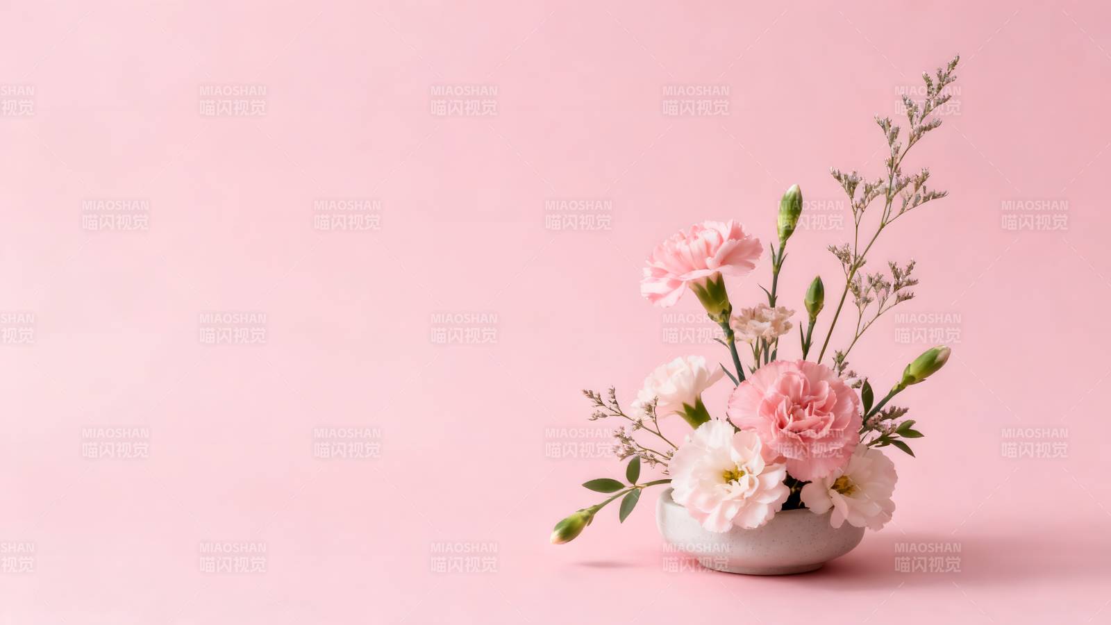 粉红花艺静谧美图片