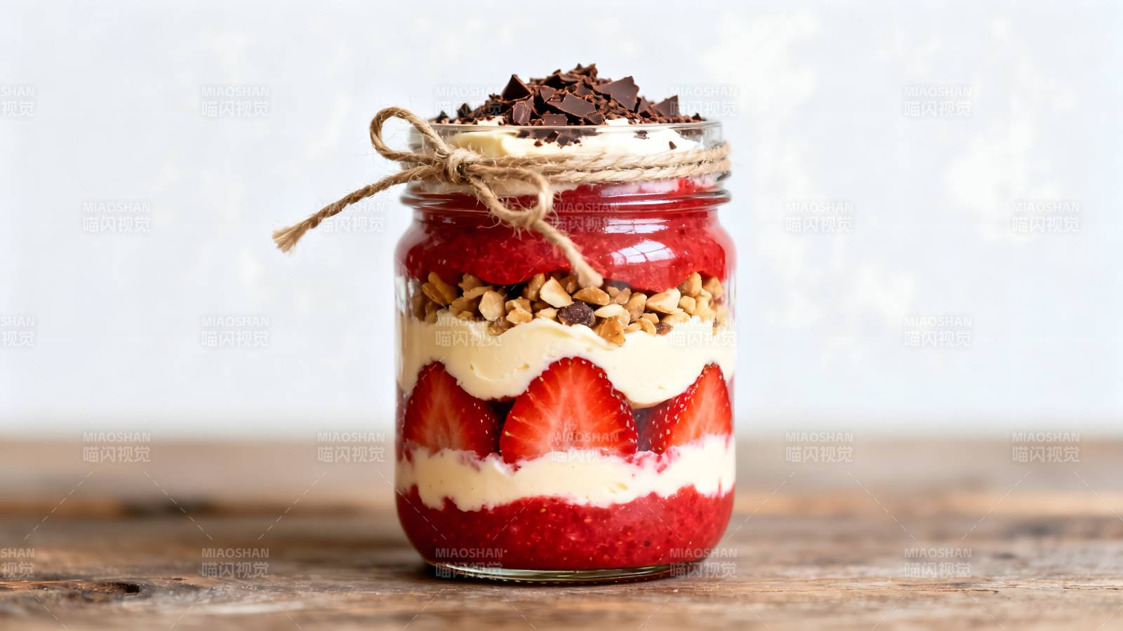 草莓奶酪杯图片