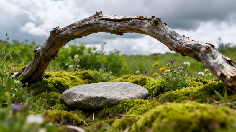 林间静谧景图片