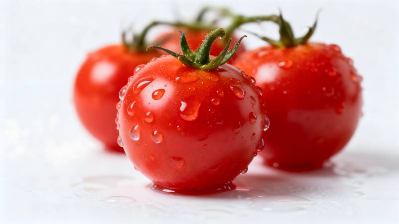 晶莹剔透的樱桃番茄图片
