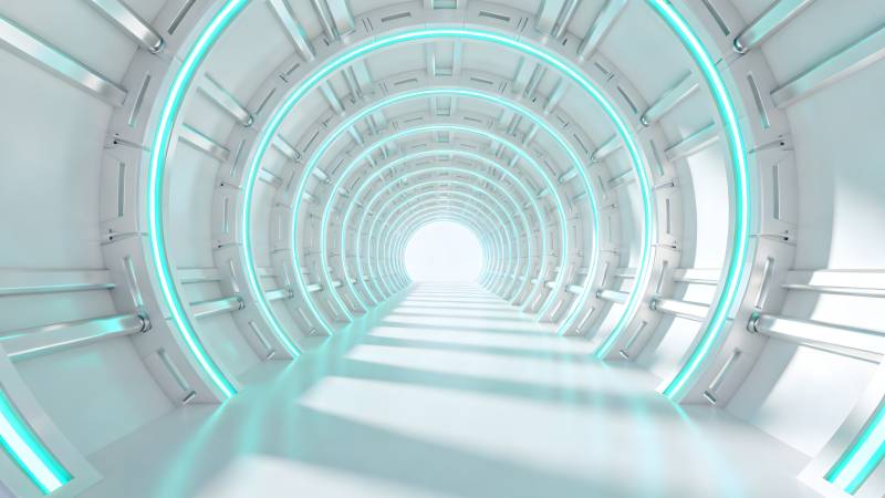 未来科技隧道图片