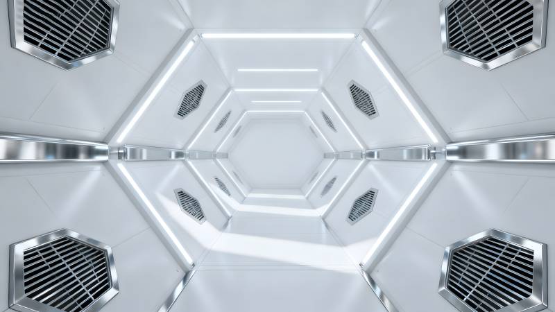 未来科技走廊图片